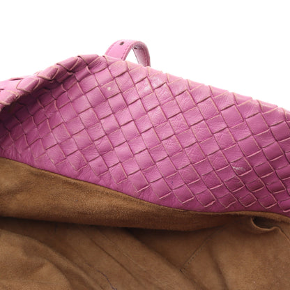 イントレチャート ショルダーバッグ トートバッグ レザー パープル ボッテガヴェネタ バッグ BOTTEGA VENETA