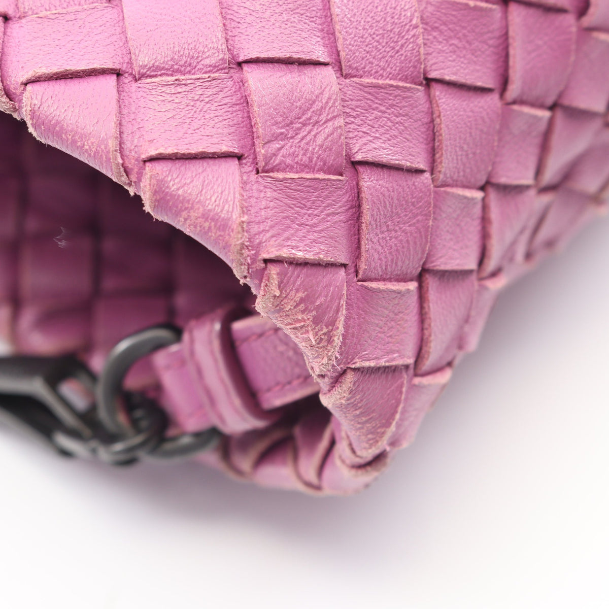 イントレチャート ショルダーバッグ トートバッグ レザー パープル ボッテガヴェネタ バッグ BOTTEGA VENETA