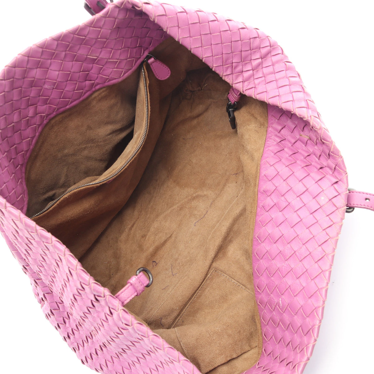 イントレチャート ショルダーバッグ トートバッグ レザー パープル ボッテガヴェネタ バッグ BOTTEGA VENETA