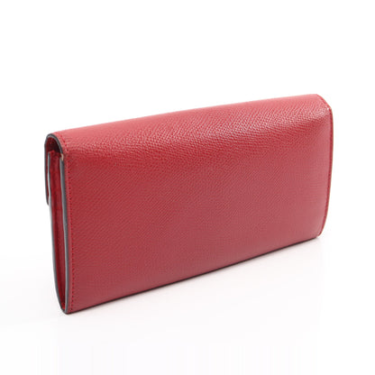エフ イズ 二つ折り長財布 レザー レッド フェンディ 財布・小物 FENDI