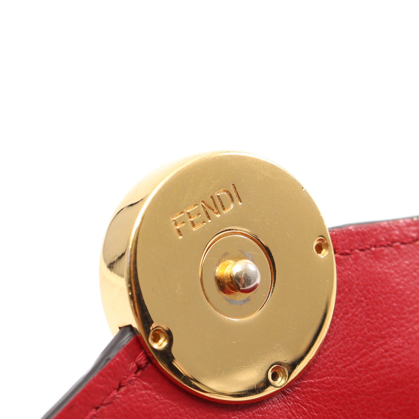 エフ イズ 二つ折り長財布 レザー レッド フェンディ 財布・小物 FENDI
