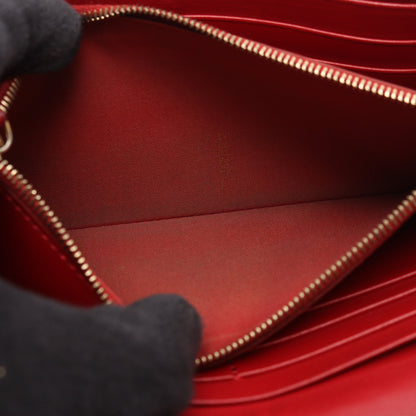 エフ イズ 二つ折り長財布 レザー レッド フェンディ 財布・小物 FENDI