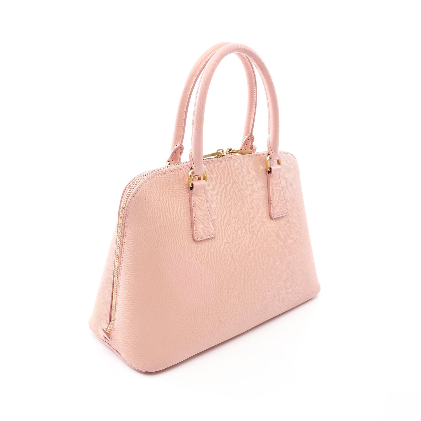 SAFFIANO LUX 2WAY ハンドバッグ サフィアーノレザー ピンク プラダ