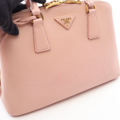 SAFFIANO LUX 2WAY ハンドバッグ サフィアーノレザー ピンク プラダ
