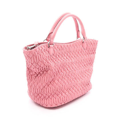 マテラッセ クリスタル 3WAY ハンドバッグ レザー ピンク ミュウミュウ バッグ miu miu