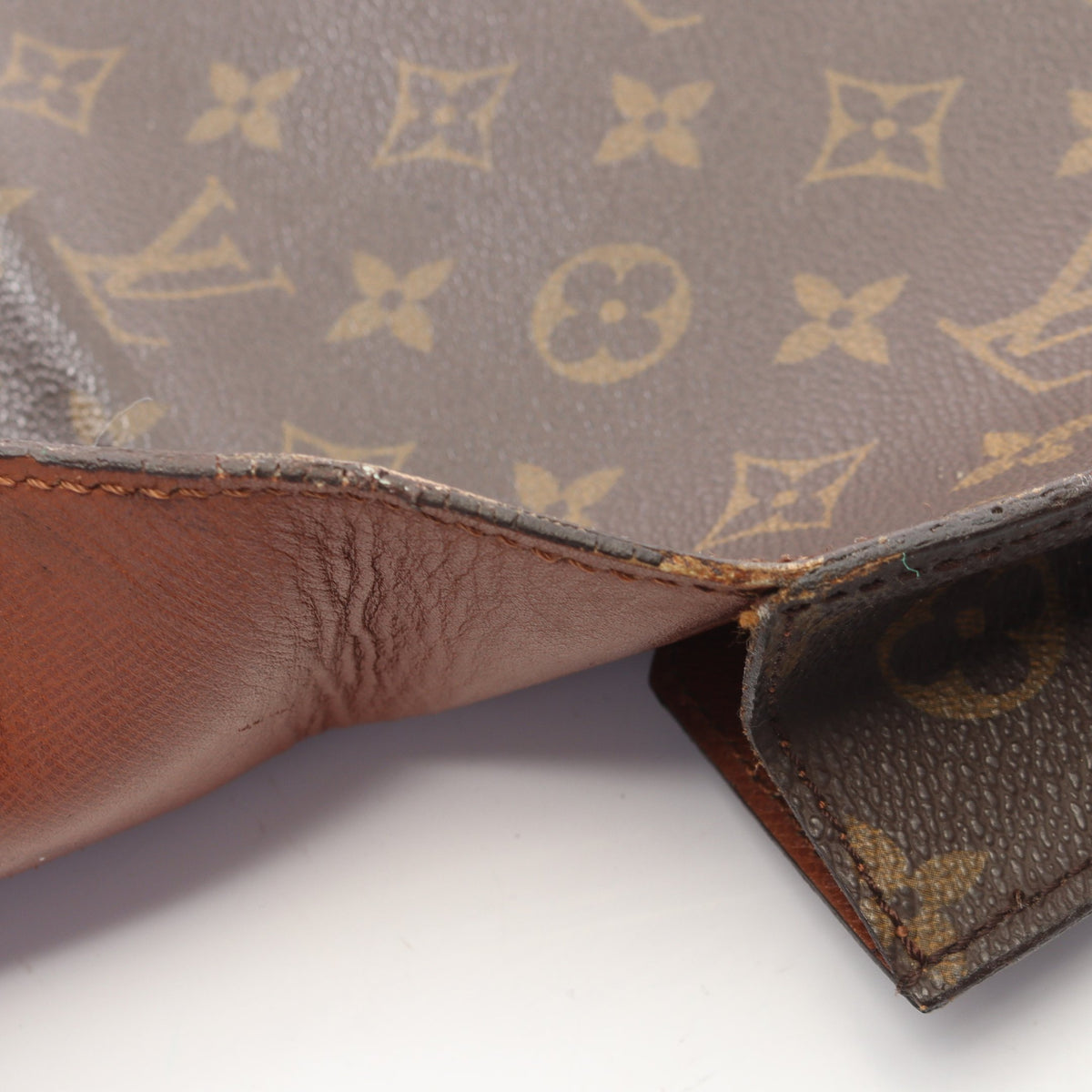 ポルトドキュマン セナトゥール モノグラム クラッチバッグ PVC レザー ブラウン ルイヴィトン バッグ LOUIS VUITTON