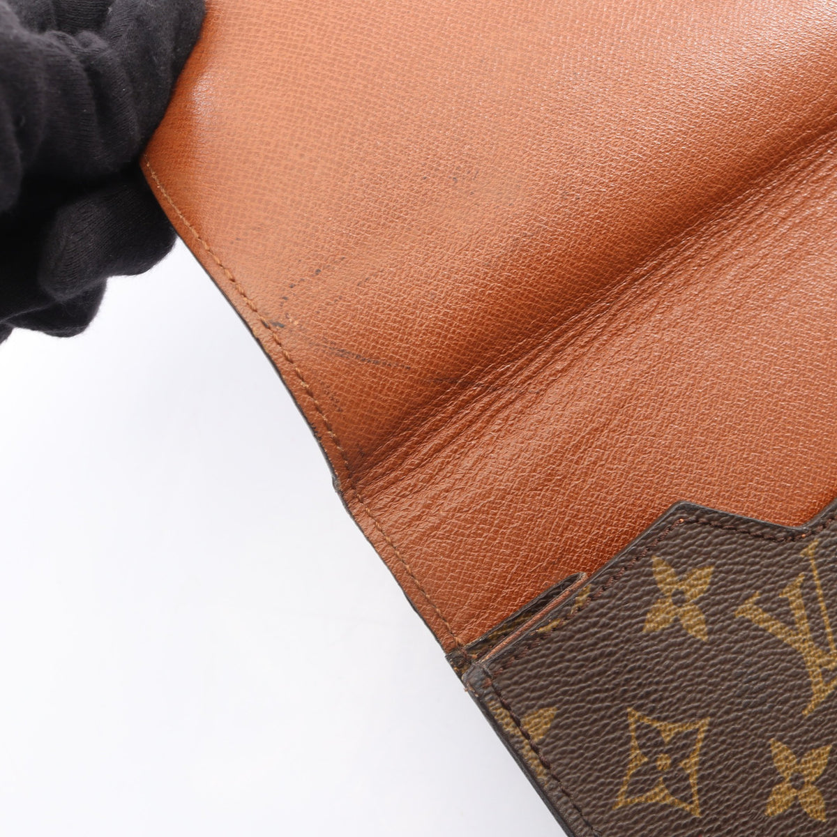 ポルトドキュマン セナトゥール モノグラム クラッチバッグ PVC レザー ブラウン ルイヴィトン バッグ LOUIS VUITTON