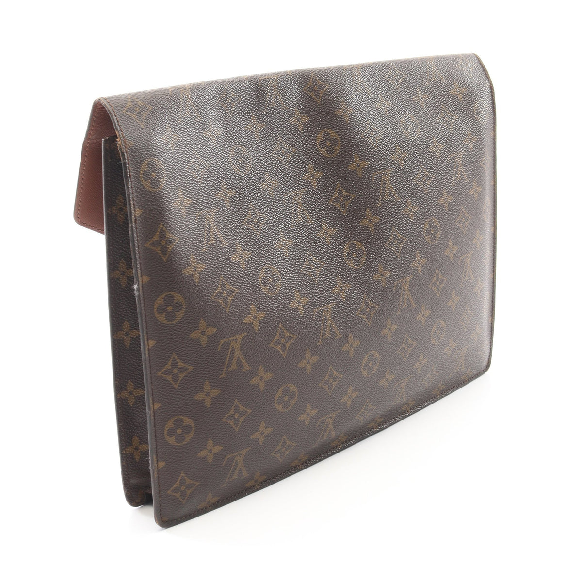 ポルトドキュマン セナトゥール モノグラム クラッチバッグ PVC レザー ブラウン ルイヴィトン バッグ LOUIS VUITTON