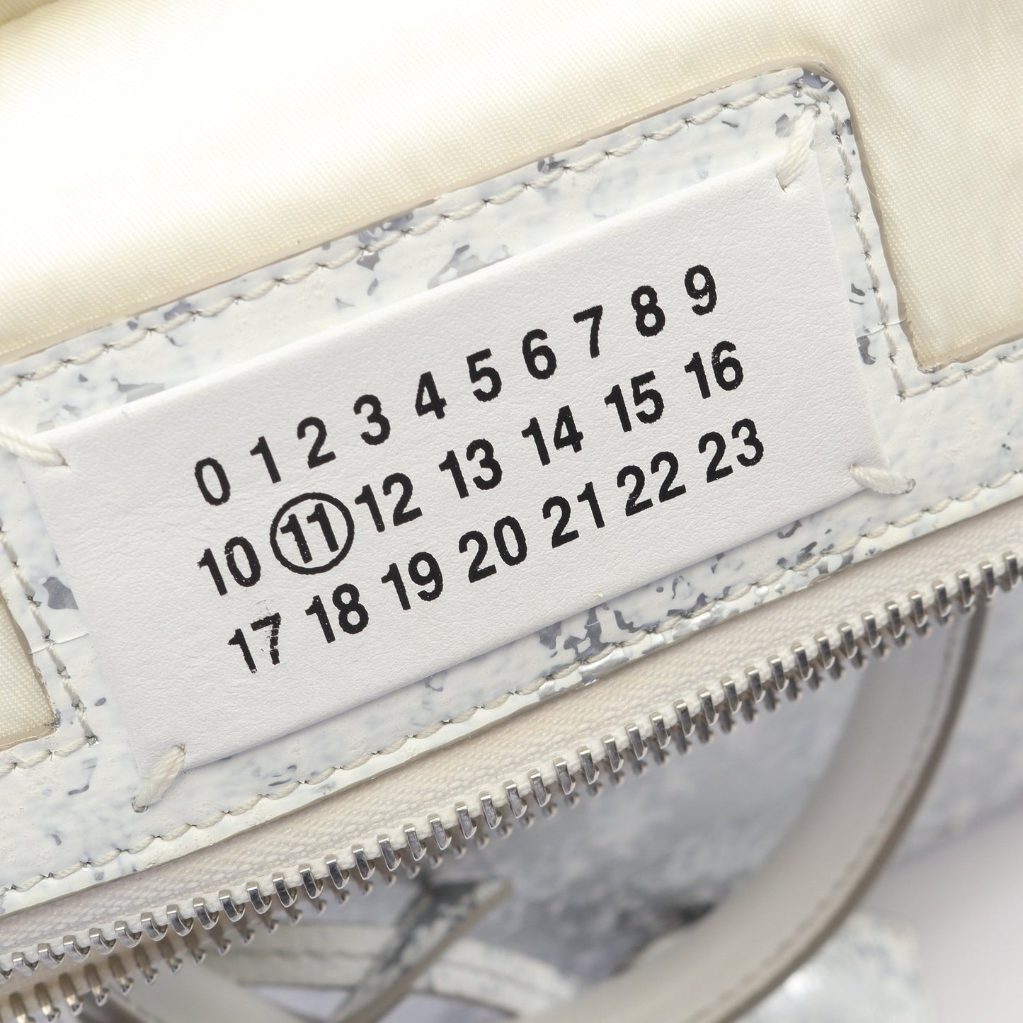 5AC ミニバッグ 2WAY ハンドバッグ レザー シルバー ホワイト メゾンマルジェラ11 バッグ Maison Margiela 11