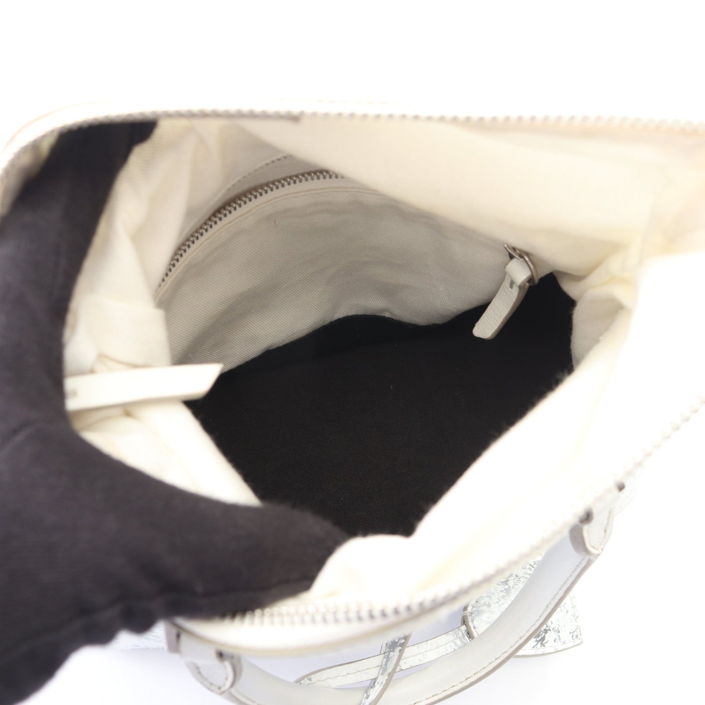 5AC ミニバッグ 2WAY ハンドバッグ レザー シルバー ホワイト メゾンマルジェラ11 バッグ Maison Margiela 11