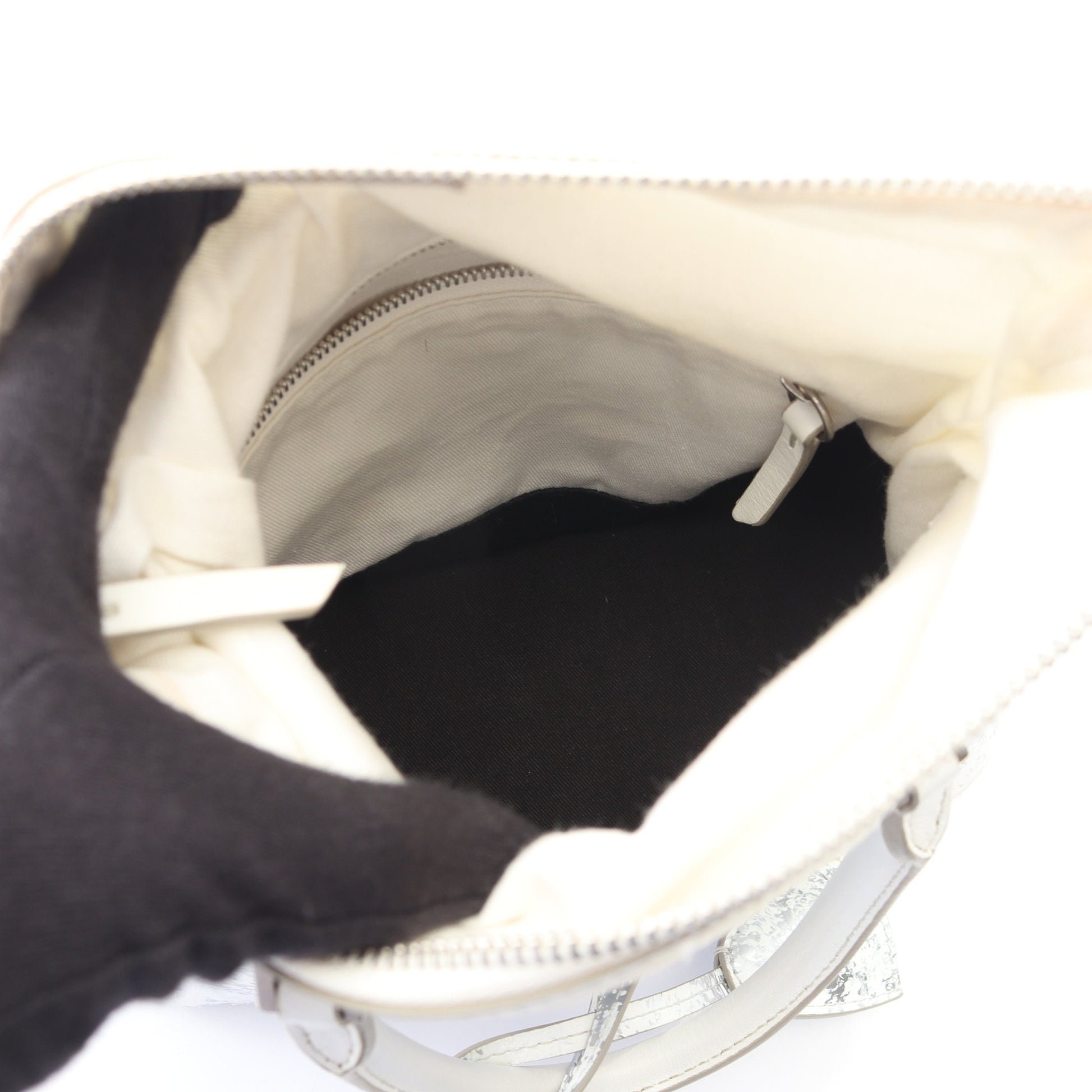5AC ミニバッグ 2WAY ハンドバッグ レザー シルバー ホワイト メゾンマルジェラ11 バッグ Maison Margiela 11