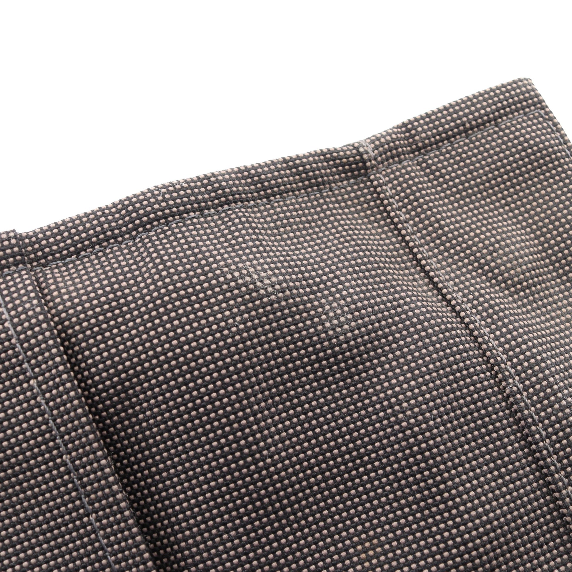 エールラインMM ハンドバッグ トートバッグ ナイロンキャンバス ダークグレー シルバー金具 エルメス バッグ HERMES