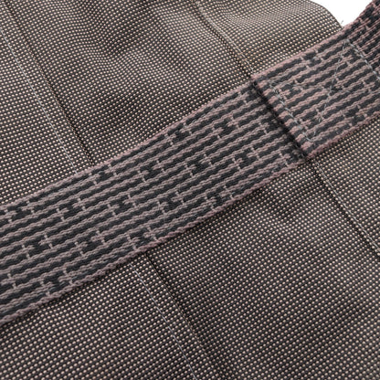 エールラインMM ハンドバッグ トートバッグ ナイロンキャンバス ダークグレー シルバー金具 エルメス バッグ HERMES