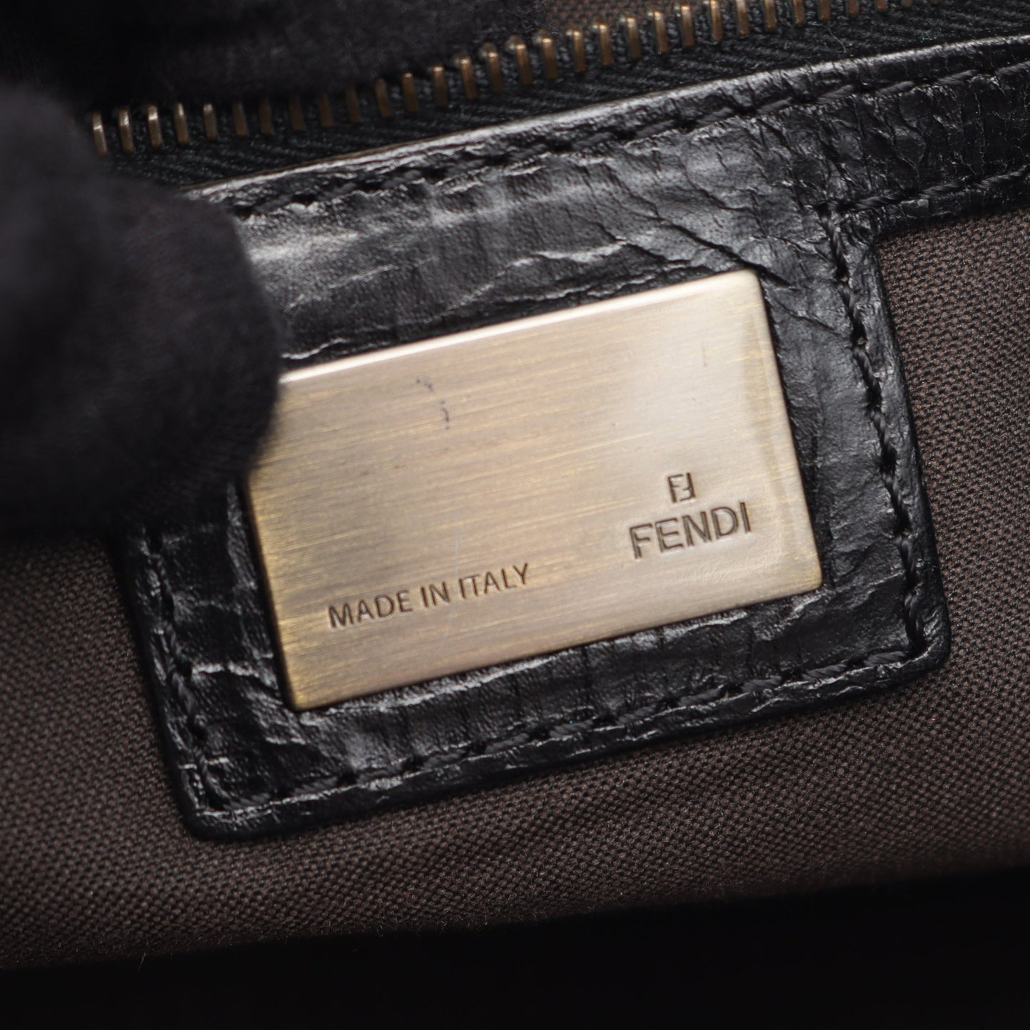 エトニコ ハンドバッグ レザー ブラック フェンディ バッグ FENDI