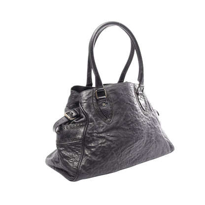 エトニコ ハンドバッグ レザー ブラック フェンディ バッグ FENDI