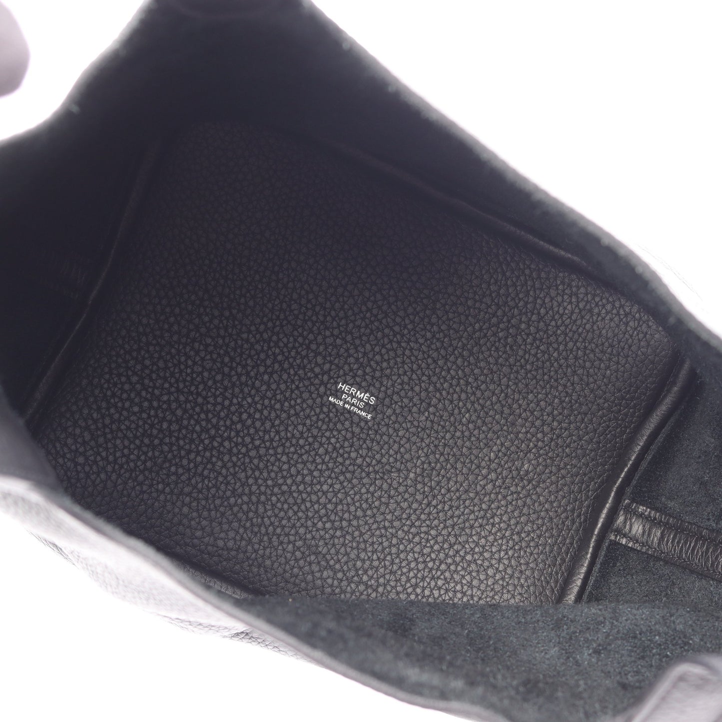 ピコタンロックMM ハンドバッグ トリヨンクレマンス ブラック シルバー金具 Z刻印 エルメス