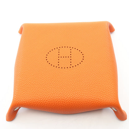ヴィド ポッシュ ミーズ エ ルランス ポティロン 小物入れ トゴ オレンジ シルバー金具 □K刻印 エルメス