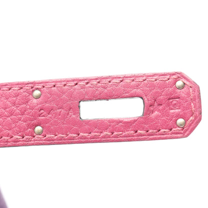 バーキン35 アネモネ トスカ パーソナルオーダー ハンドバッグ トゴ パープル ピンクパープル シルバー金具 □Q刻印 エルメス