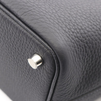 ピコタンロックPM キャバン ハンドバッグ トリヨンクレマンス ダークネイビー シルバー金具 K刻印 エルメス