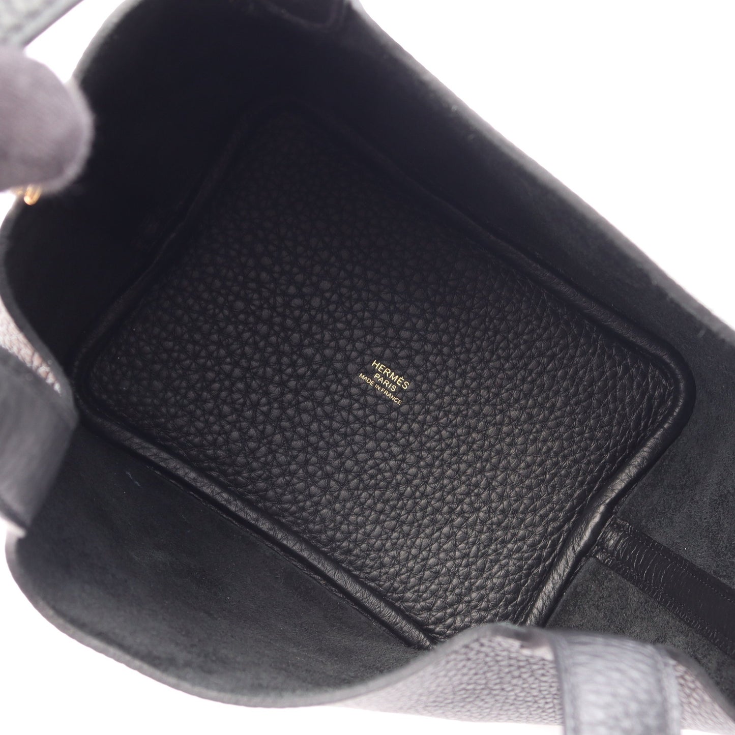 ピコタンロックPM ハンドバッグ トリヨンクレマンス ブラック ゴールド金具 K刻印 エルメス