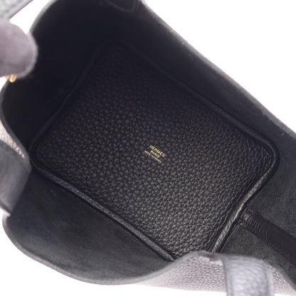 ピコタンロックPM ハンドバッグ トリヨンクレマンス ブラック ゴールド金具 K刻印 エルメス