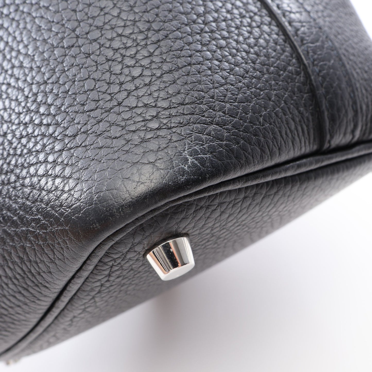 ピコタンロックPM ハンドバッグ トリヨンクレマンス ブラック シルバー金具 Y刻印 エルメス