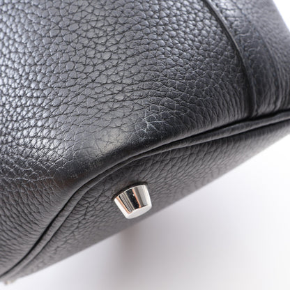 ピコタンロックPM ハンドバッグ トリヨンクレマンス ブラック シルバー金具 Y刻印 エルメス