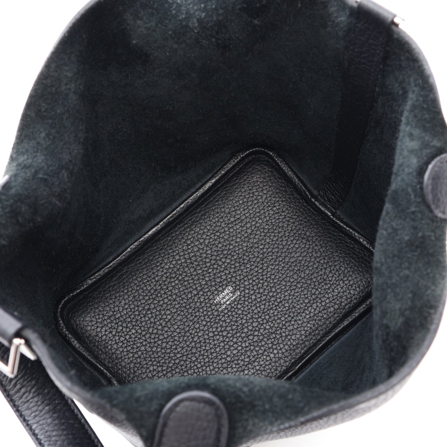 ピコタンロックPM ハンドバッグ トリヨンクレマンス ブラック シルバー金具 Y刻印 エルメス