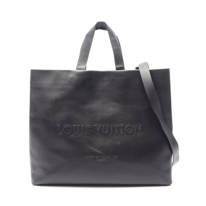 ショッパートートMM ノワール 2WAY ハンドバッグ トートバッグ レザー ブラック ルイヴィトン バッグ LOUIS VUITTON