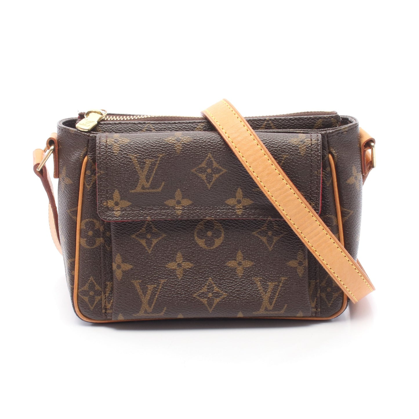 ヴィバシテPM モノグラム ショルダーバッグ PVC レザー ブラウン ルイヴィトン バッグ LOUIS VUITTON