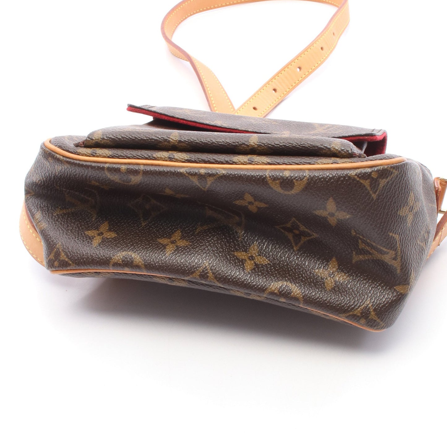 ヴィバシテPM モノグラム ショルダーバッグ PVC レザー ブラウン ルイヴィトン バッグ LOUIS VUITTON