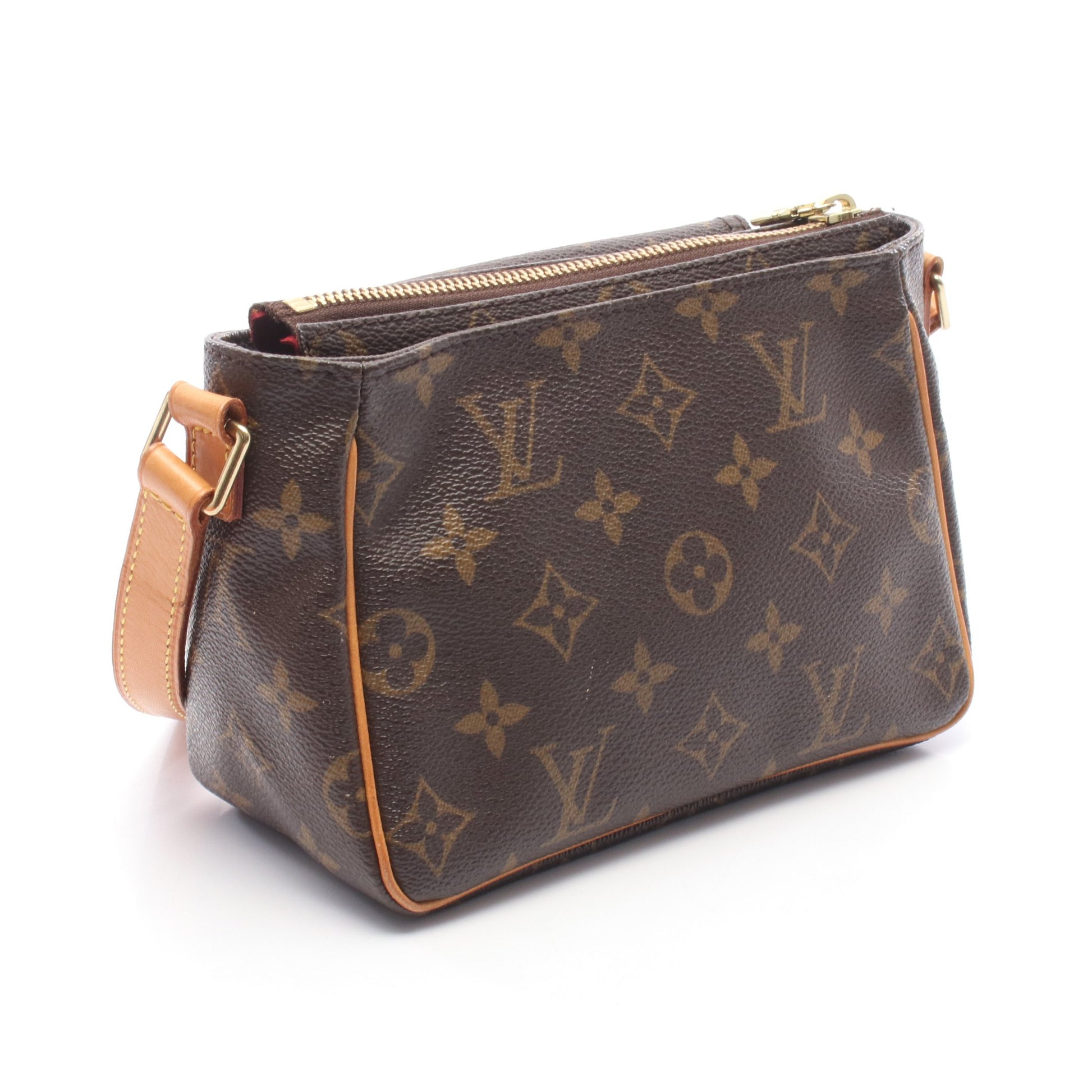 ヴィバシテPM モノグラム ショルダーバッグ PVC レザー ブラウン ルイヴィトン バッグ LOUIS VUITTON