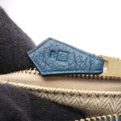ガオ ワンショルダーバッグ トゴ ブルー ゴールド金具 □G刻印 エルメス
