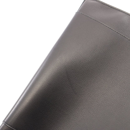 キャブH カバッシュ ショルダーバッグ エバーグレイン ブラック シルバー金具 W刻印 エルメス