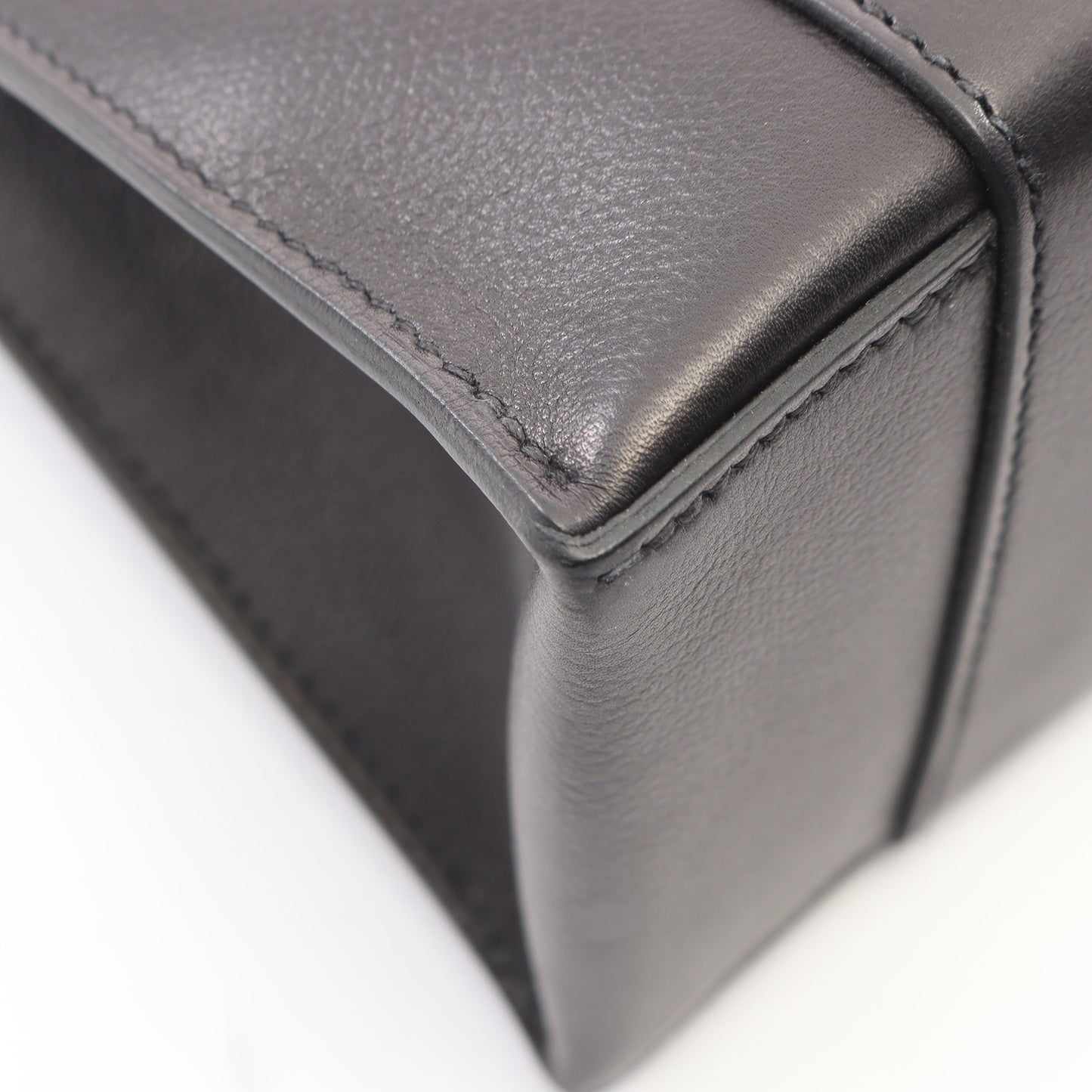 キャブH カバッシュ ショルダーバッグ エバーグレイン ブラック シルバー金具 W刻印 エルメス
