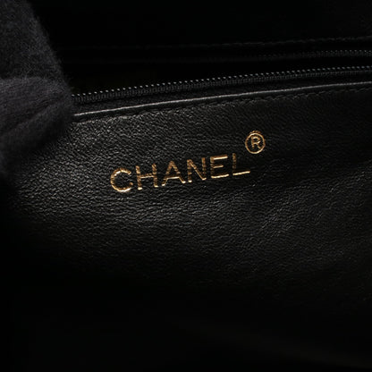 マトラッセ チェーンハンドバッグ キャビアスキン ブラック ゴールド金具 シャネル バッグ CHANEL