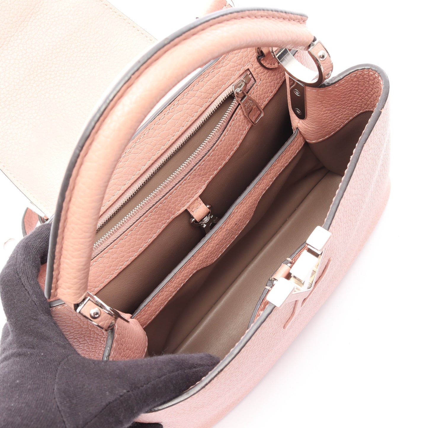 カプシーヌBB マグノリア 2WAY ハンドバッグ トリヨンレザー ピンク ルイヴィトン バッグ LOUIS VUITTON