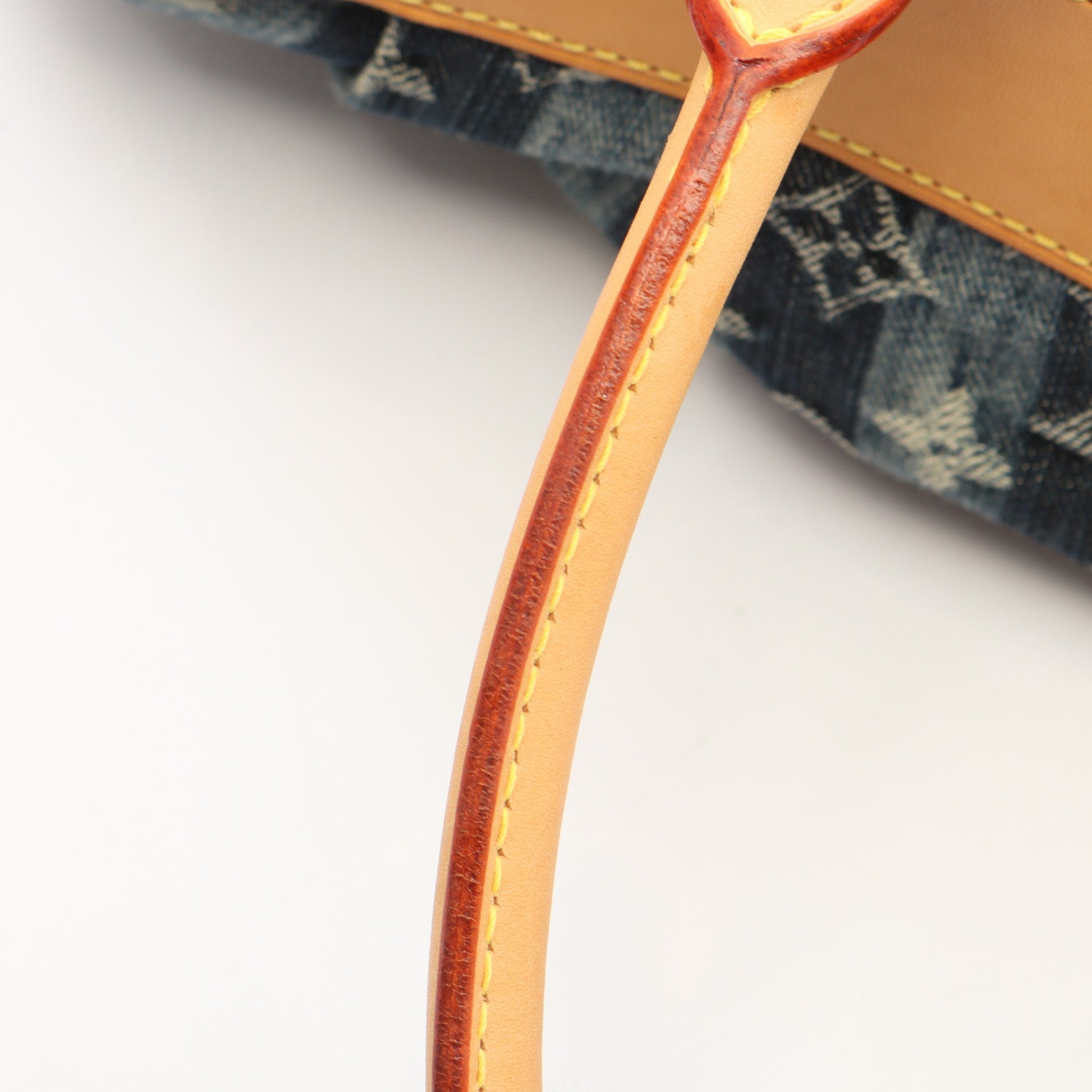 カバレイエGM モノグラムデニム 2WAY ハンドバッグ デニム レザー ブルー ルイヴィトン バッグ LOUIS VUITTON