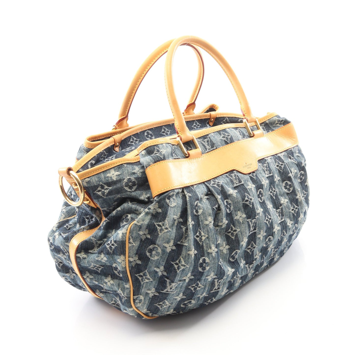 カバレイエGM モノグラムデニム 2WAY ハンドバッグ デニム レザー ブルー ルイヴィトン バッグ LOUIS VUITTON