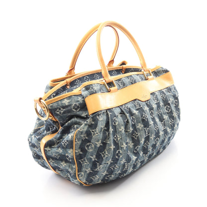 カバレイエGM モノグラムデニム 2WAY ハンドバッグ デニム レザー ブルー ルイヴィトン バッグ LOUIS VUITTON