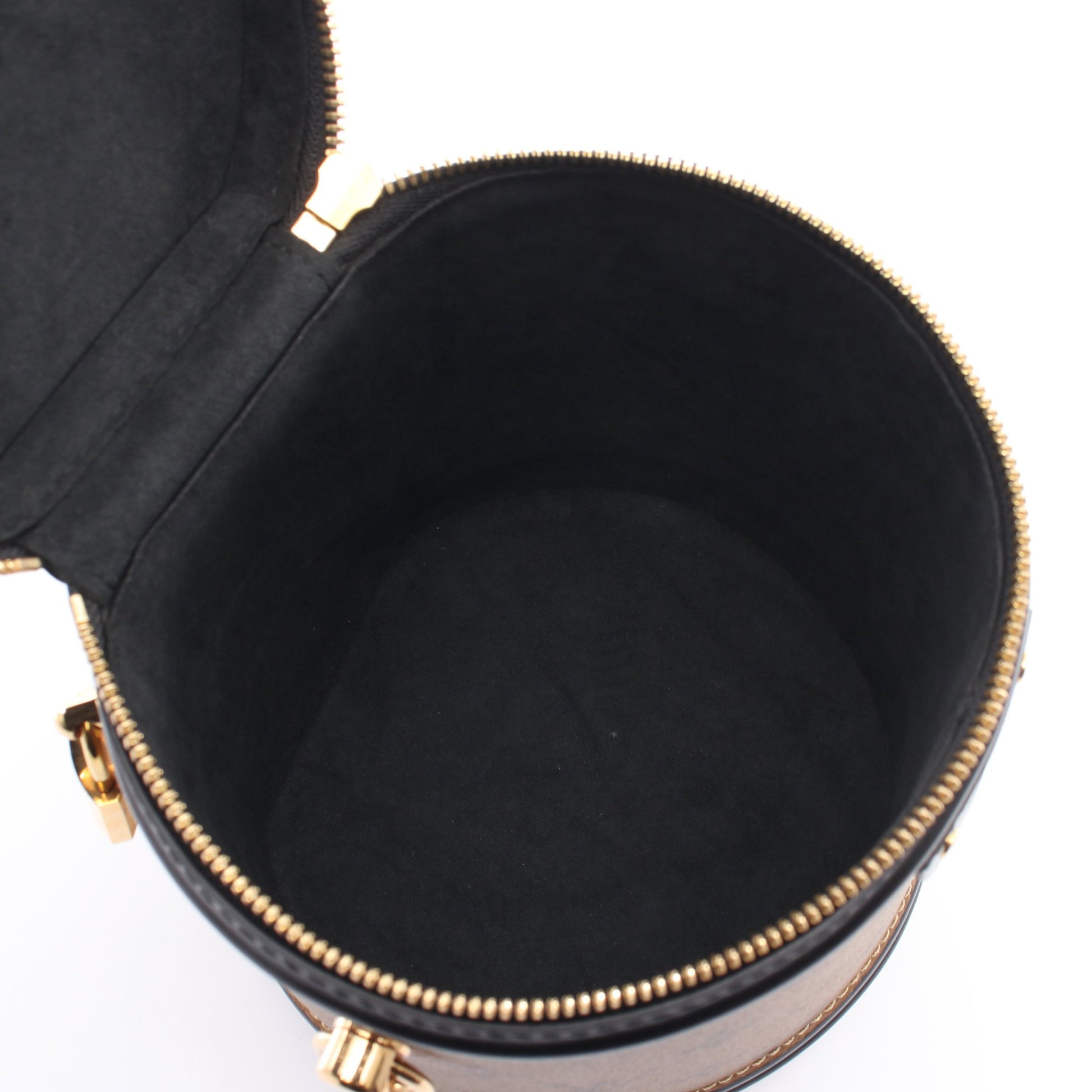 カンヌ モノグラムリバース 2WAY ハンドバッグ バニティバッグ PVC レザー ブラウン ブラック ルイヴィトン バッグ LOUIS VUITTON