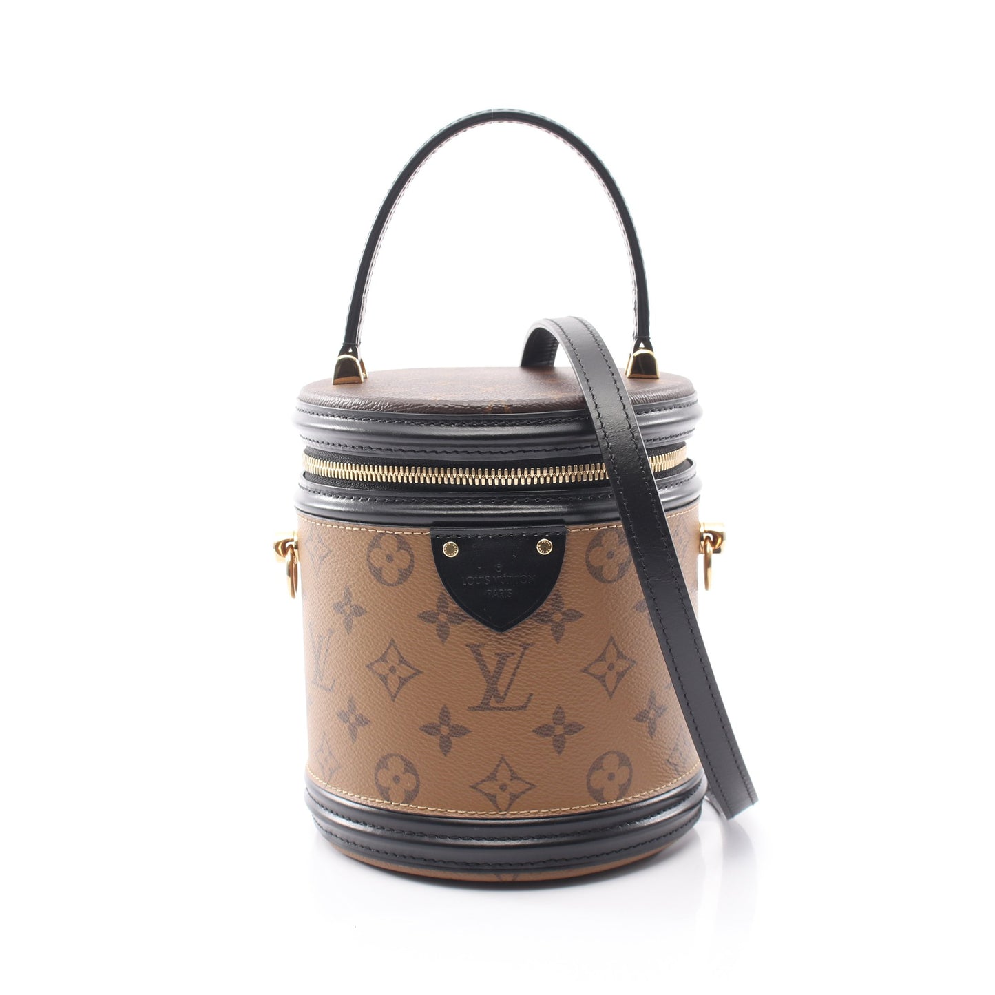 カンヌ モノグラムリバース 2WAY ハンドバッグ バニティバッグ PVC レザー ブラウン ブラック ルイヴィトン バッグ LOUIS VUITTON