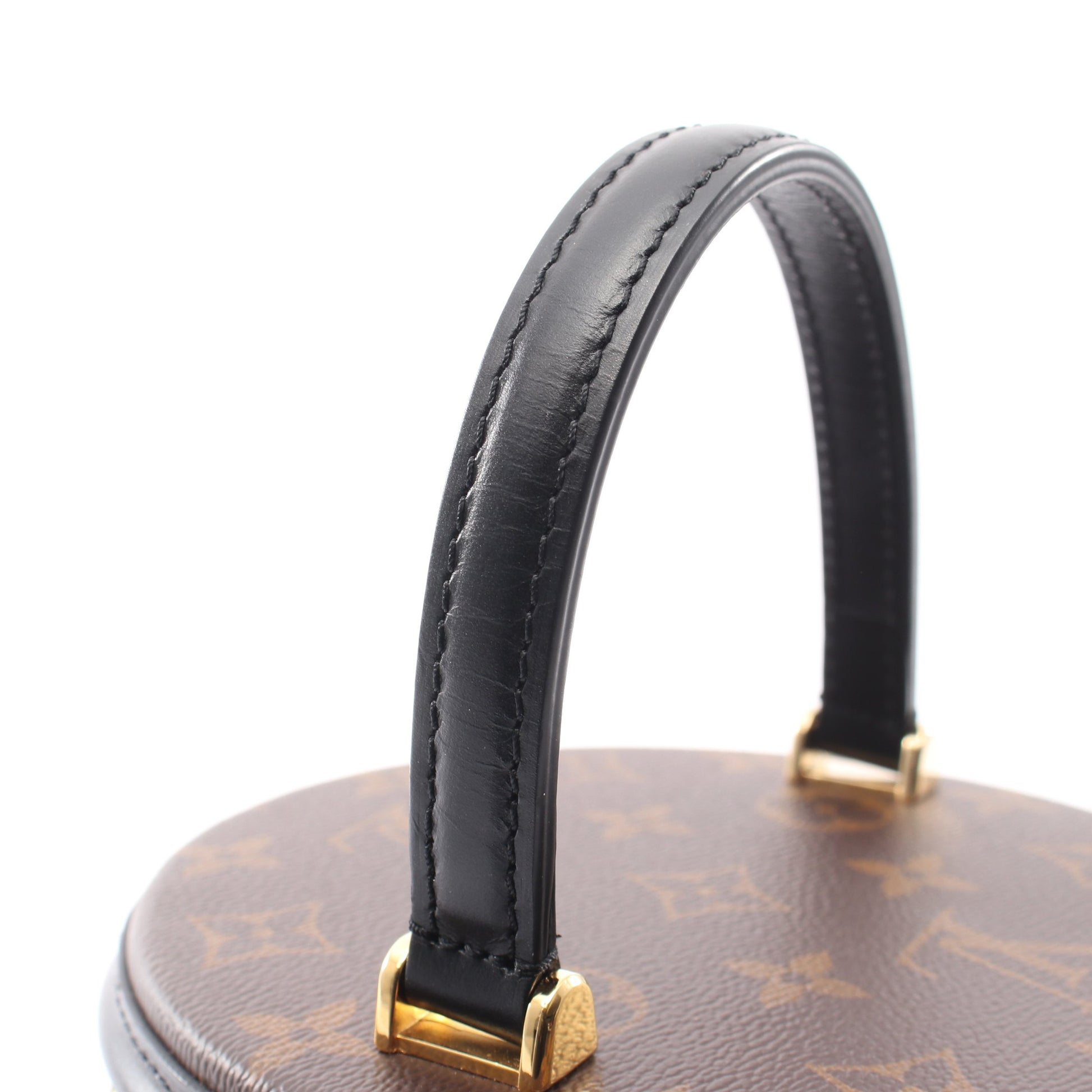 カンヌ モノグラムリバース 2WAY ハンドバッグ バニティバッグ PVC レザー ブラウン ブラック ルイヴィトン バッグ LOUIS VUITTON
