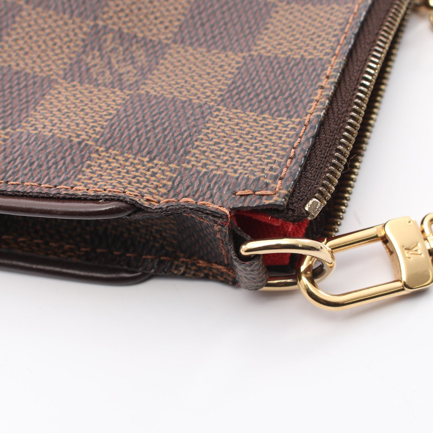 ソフィ ダミエエベヌ チェーンハンドバッグ PVC レザー ブラウン 2WAY ルイヴィトン