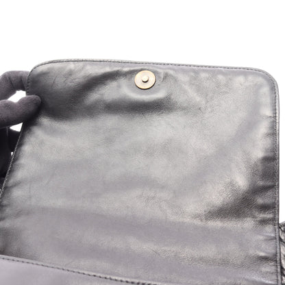 ココマーク ショルダーバッグ ラムスキン ブラック ゴールド金具 シャネル