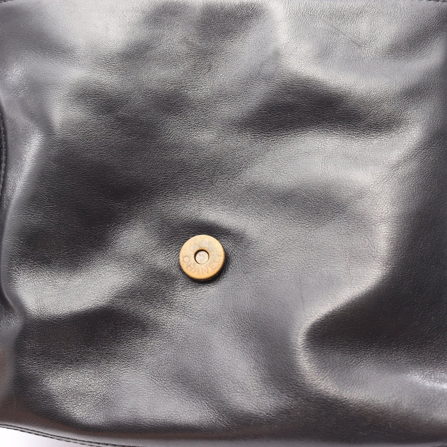 ココマーク ショルダーバッグ ラムスキン ブラック ゴールド金具 シャネル