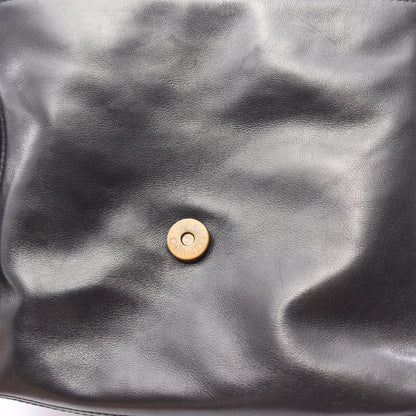 ココマーク ショルダーバッグ ラムスキン ブラック ゴールド金具 シャネル