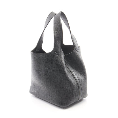 ピコタンロックPM ハンドバッグ トリヨンクレマンス ブラック シルバー金具 □Q刻印 エルメス バッグ HERMES