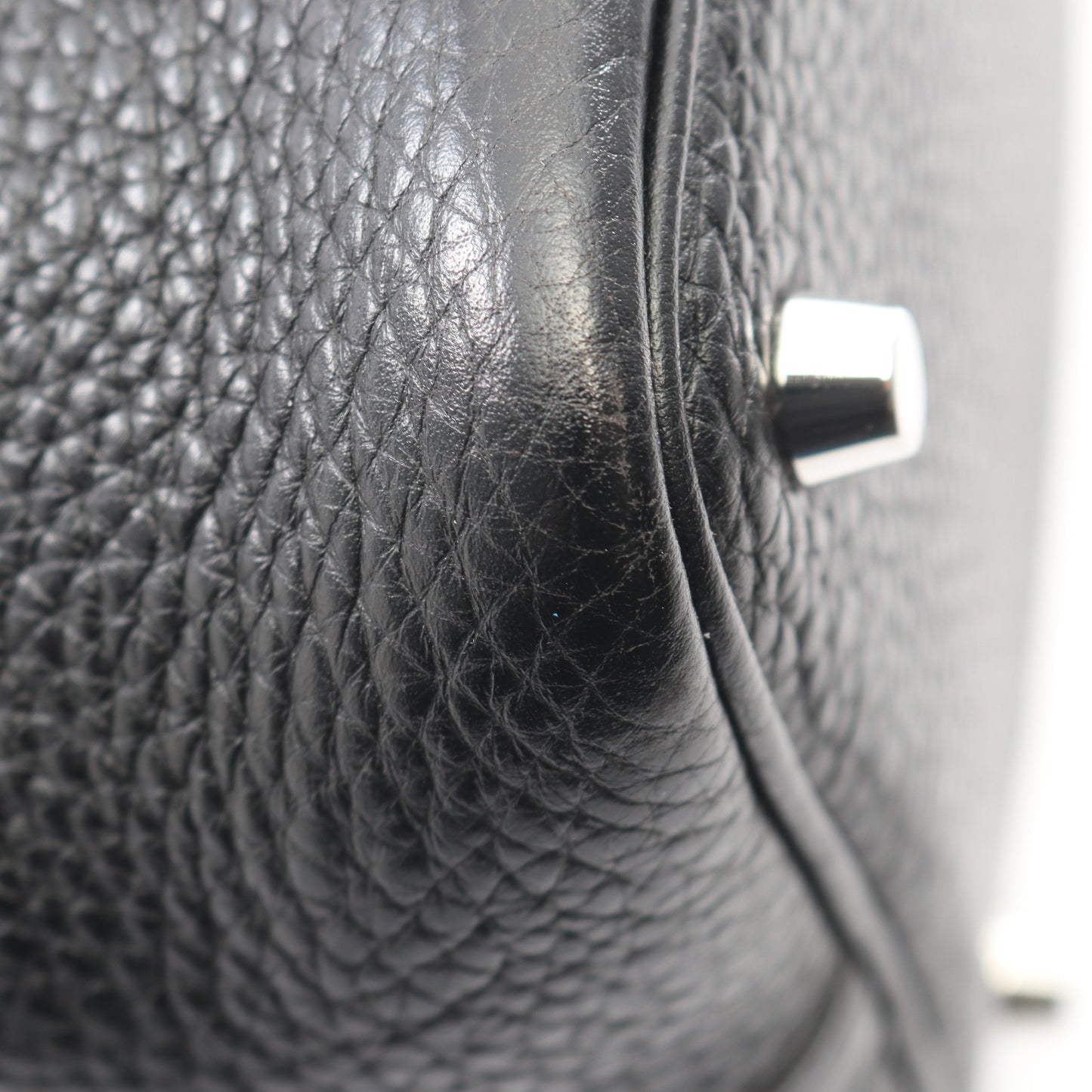 ピコタンロックPM ハンドバッグ トリヨンクレマンス ブラック シルバー金具 □Q刻印 エルメス バッグ HERMES