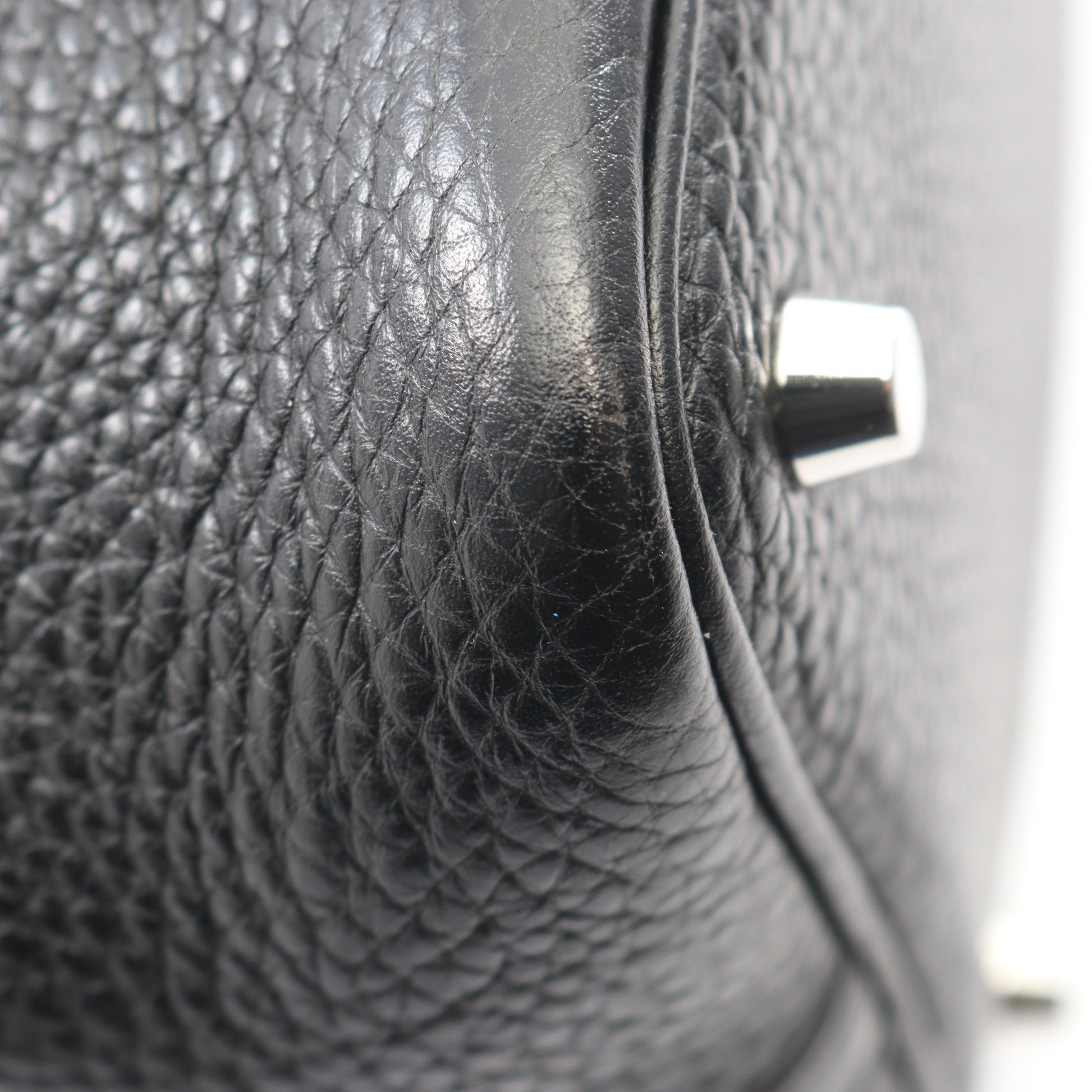 ピコタンロックPM ハンドバッグ トリヨンクレマンス ブラック シルバー金具 □Q刻印 エルメス バッグ HERMES